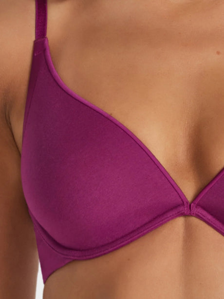 Fine Lines Cotton Plunge Bra