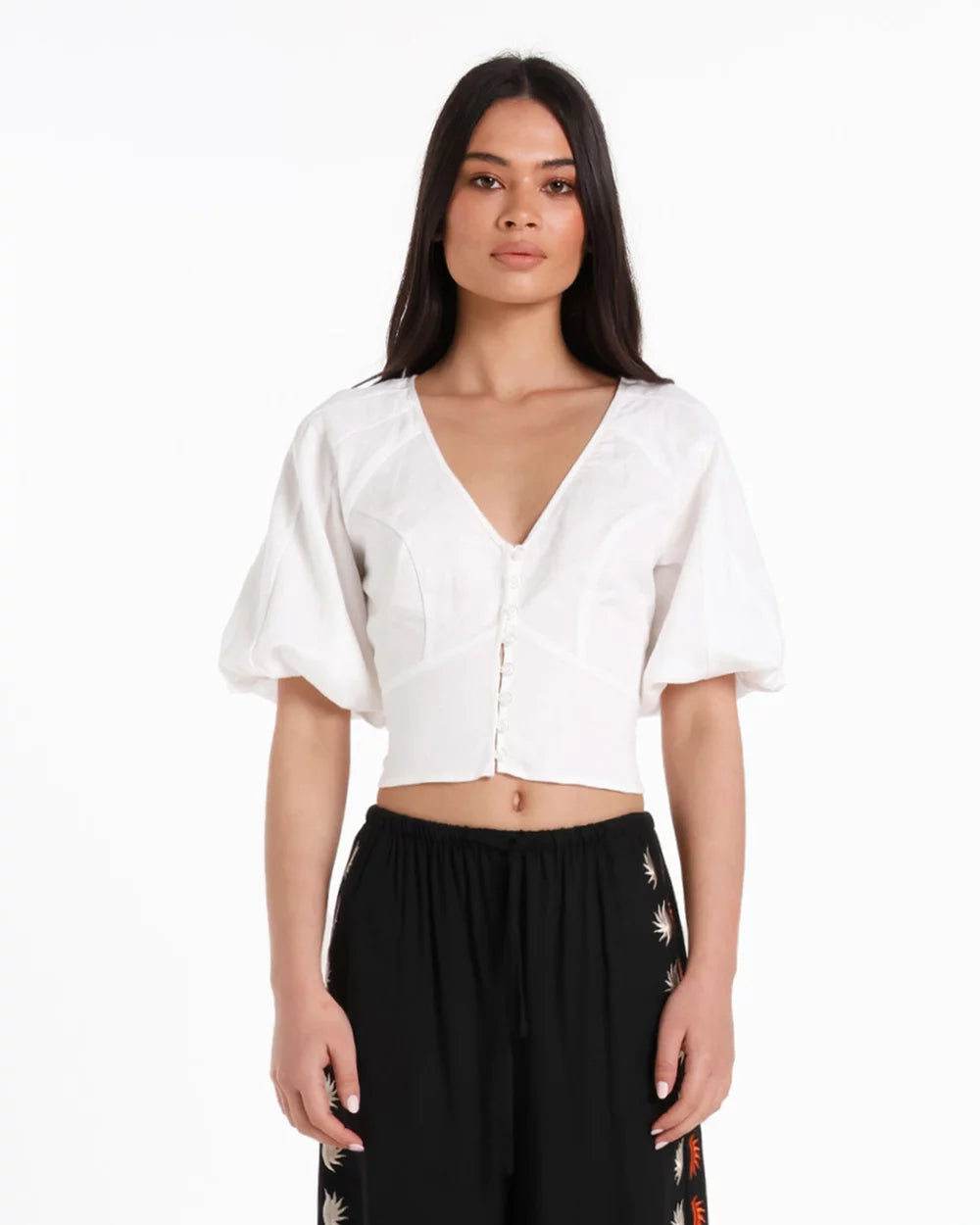 Lost In Lunar Joelle Top - White