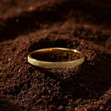 Bullion Gold Deva Glitter Textured Stacker Ring