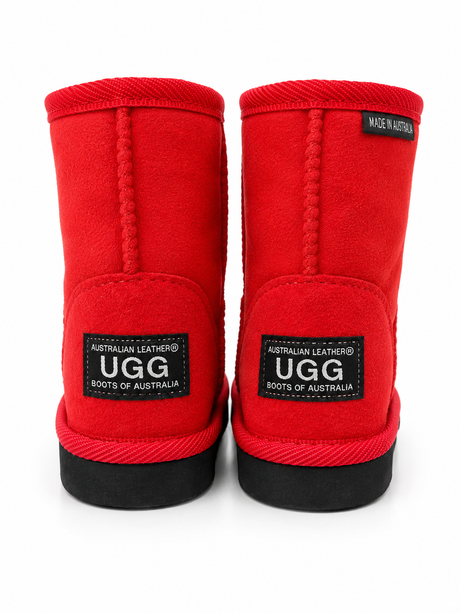 Australian Leather Ugg Kids Classic Mini - Tomato - AU8