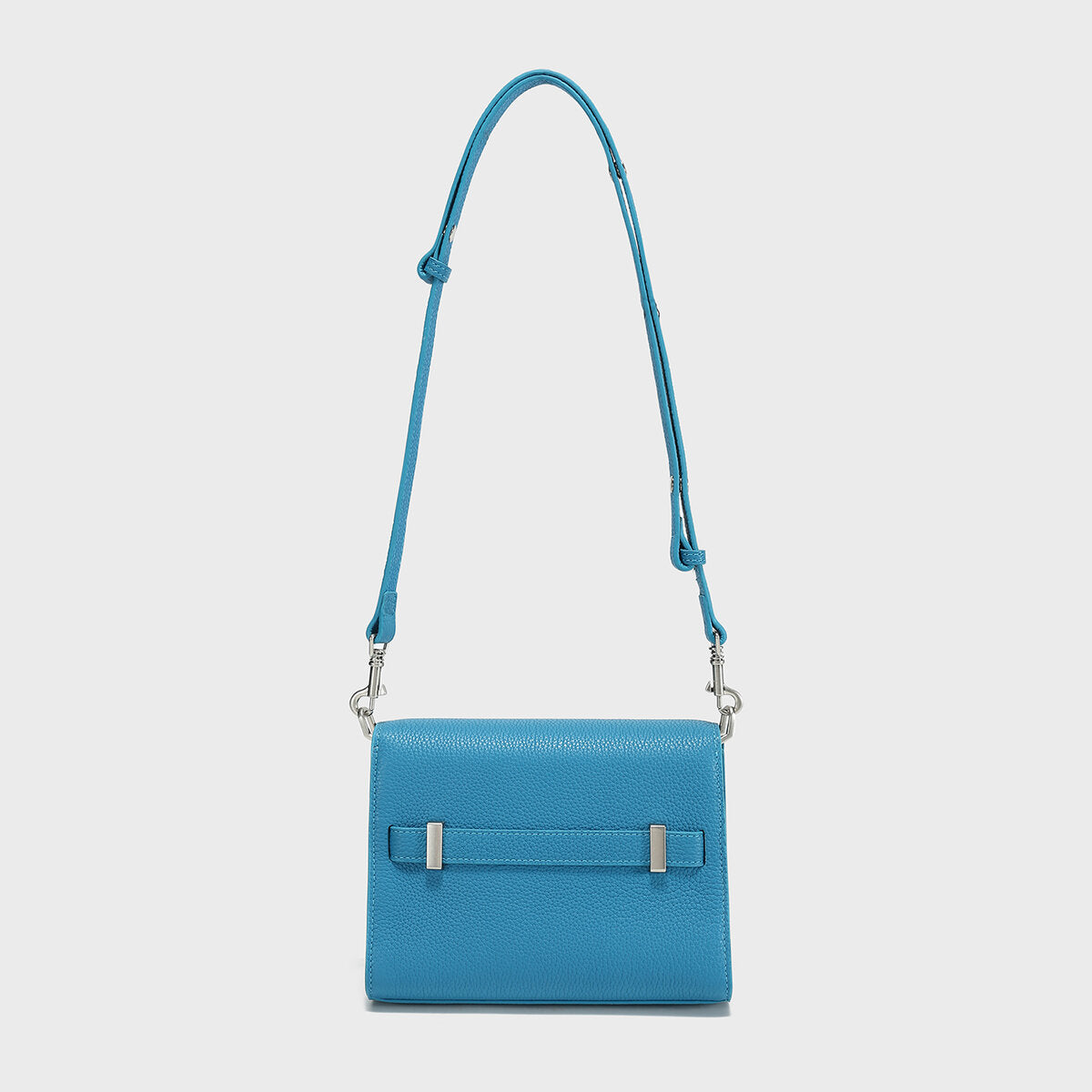 TOGO Leather Flap Crossbody Bag - Blue