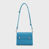 TOGO Leather Flap Crossbody Bag - Blue