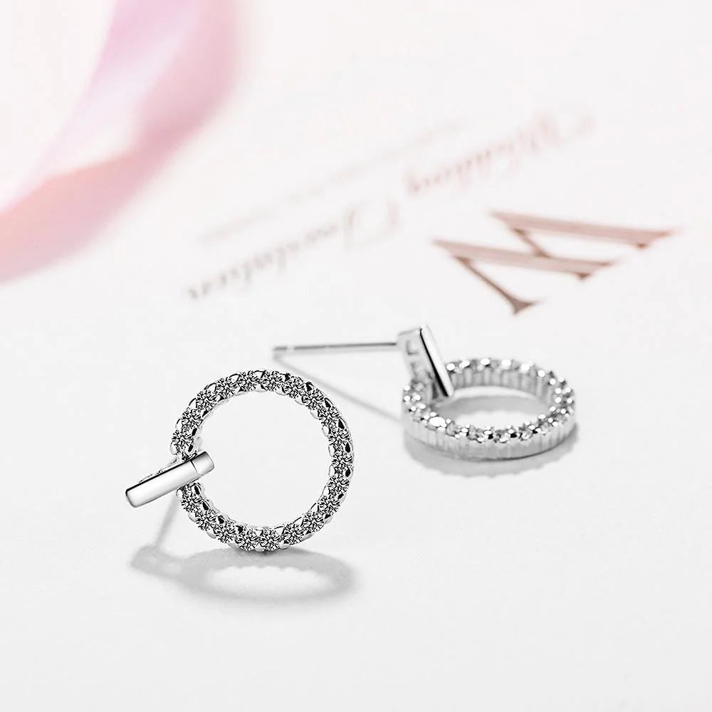 Lucky White Zirconia Earrings
