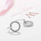 Lucky White Zirconia Earrings