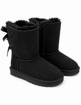 Australian Leather Ugg Classic Short Ribbon - Black - AU4