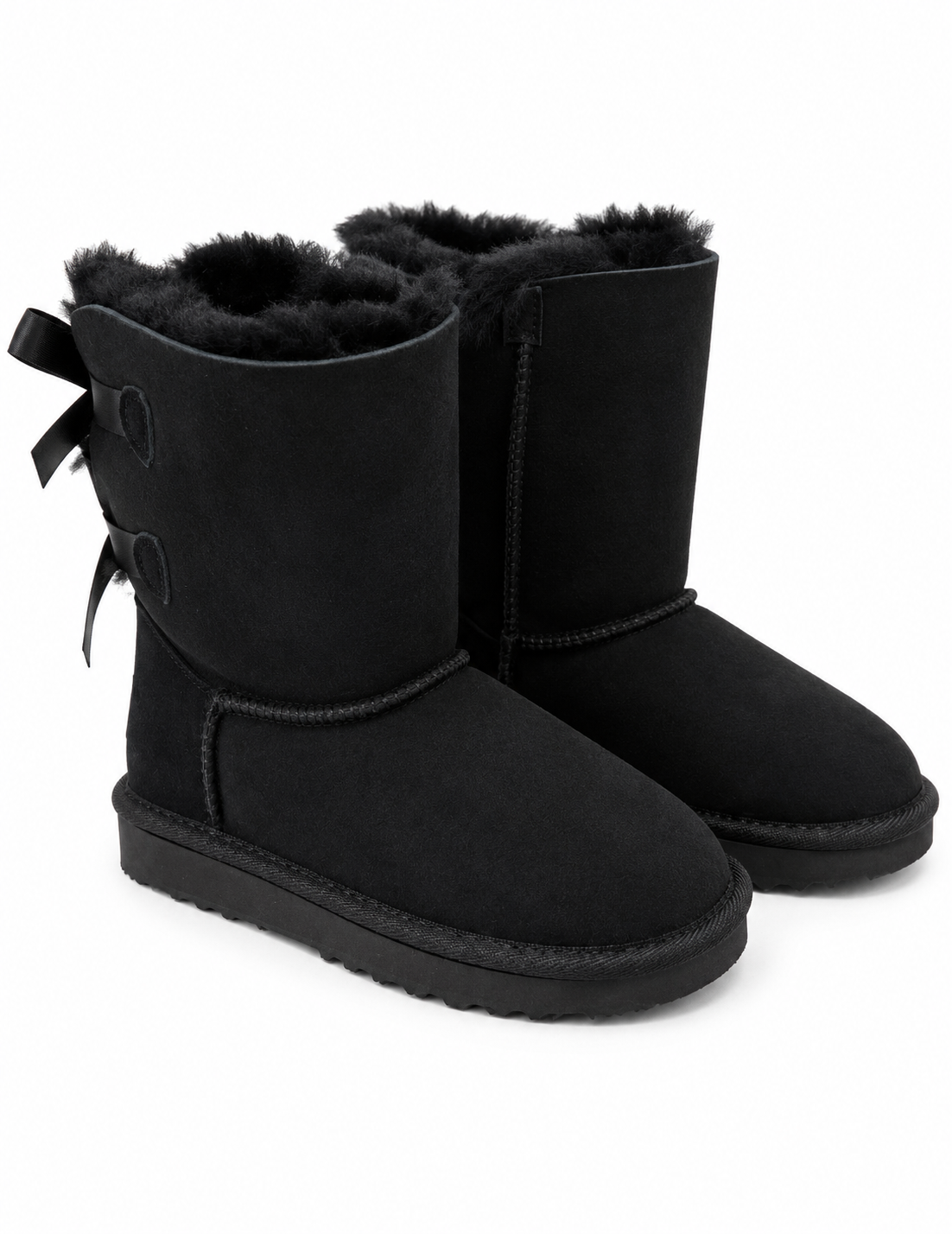 Australian Leather Ugg Classic Short Ribbon - Black - AU5