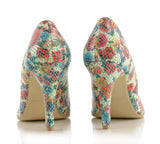 Bosccolo Womens Spike Heels - Flower White