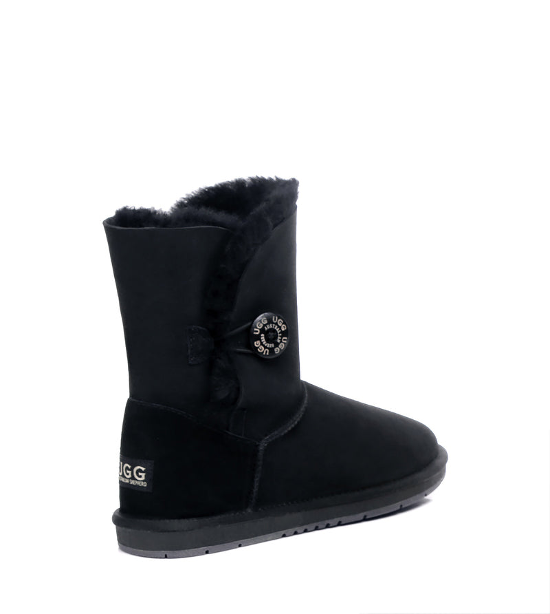 Australian Shepherd UGG Short button - Black