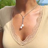 Necklace Freshwater Pearl White Sterling Silver 9mm
