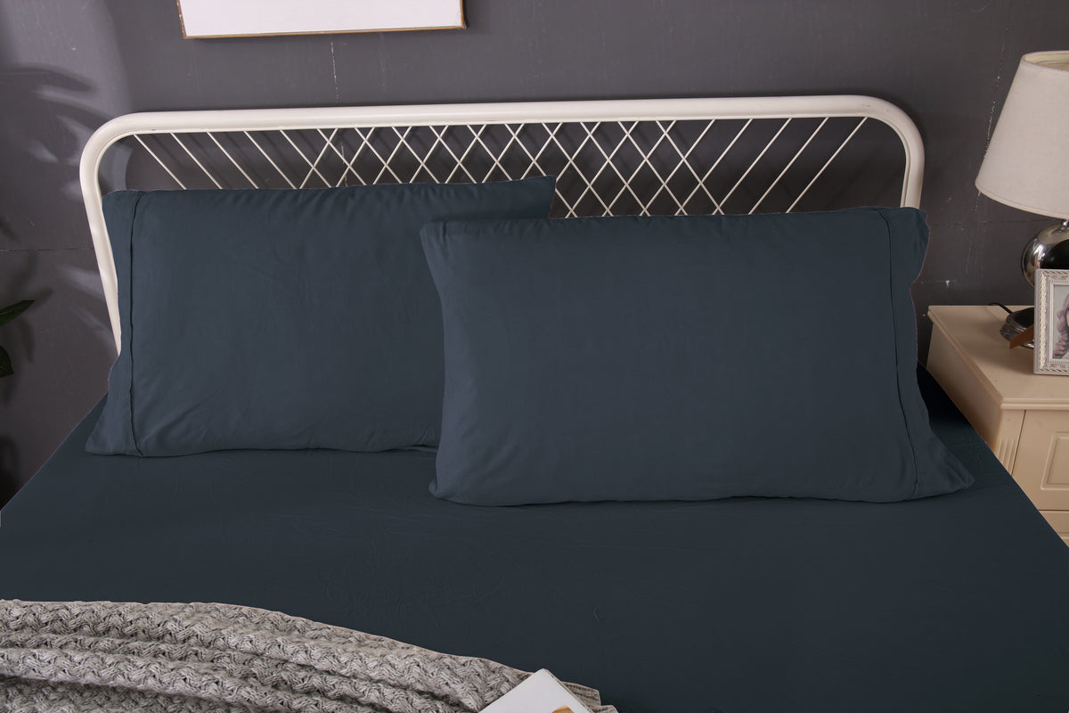 Ramesses Linen Bamboo Combo Set - Charcoal