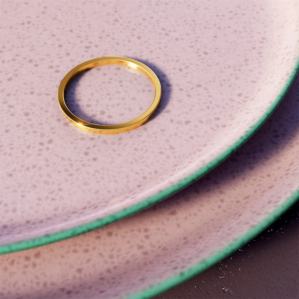 Bullion Gold Gold Simplicity Slim Ring