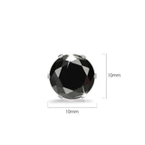 Bullion Gold Nabeeyla Black Stud Earrings