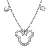 Krystal Couture Mickey Silhouette Pendant Necklace Embellished with SWAROVSKI Crystals