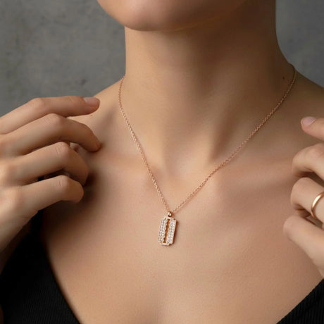 Krystal Couture Glittery Blade Necklace