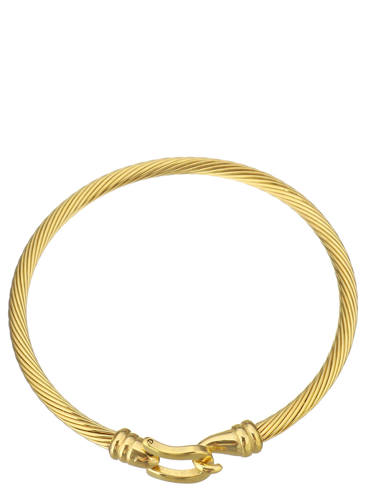 Stephen Oliver 18K Gold Texture Modern Bangle