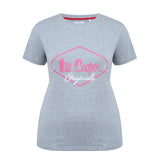 Lee Cooper Diamond T Shirt Ladies in Grey