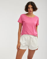 Amelius Fallon Rounded Hem Tee - Orchid