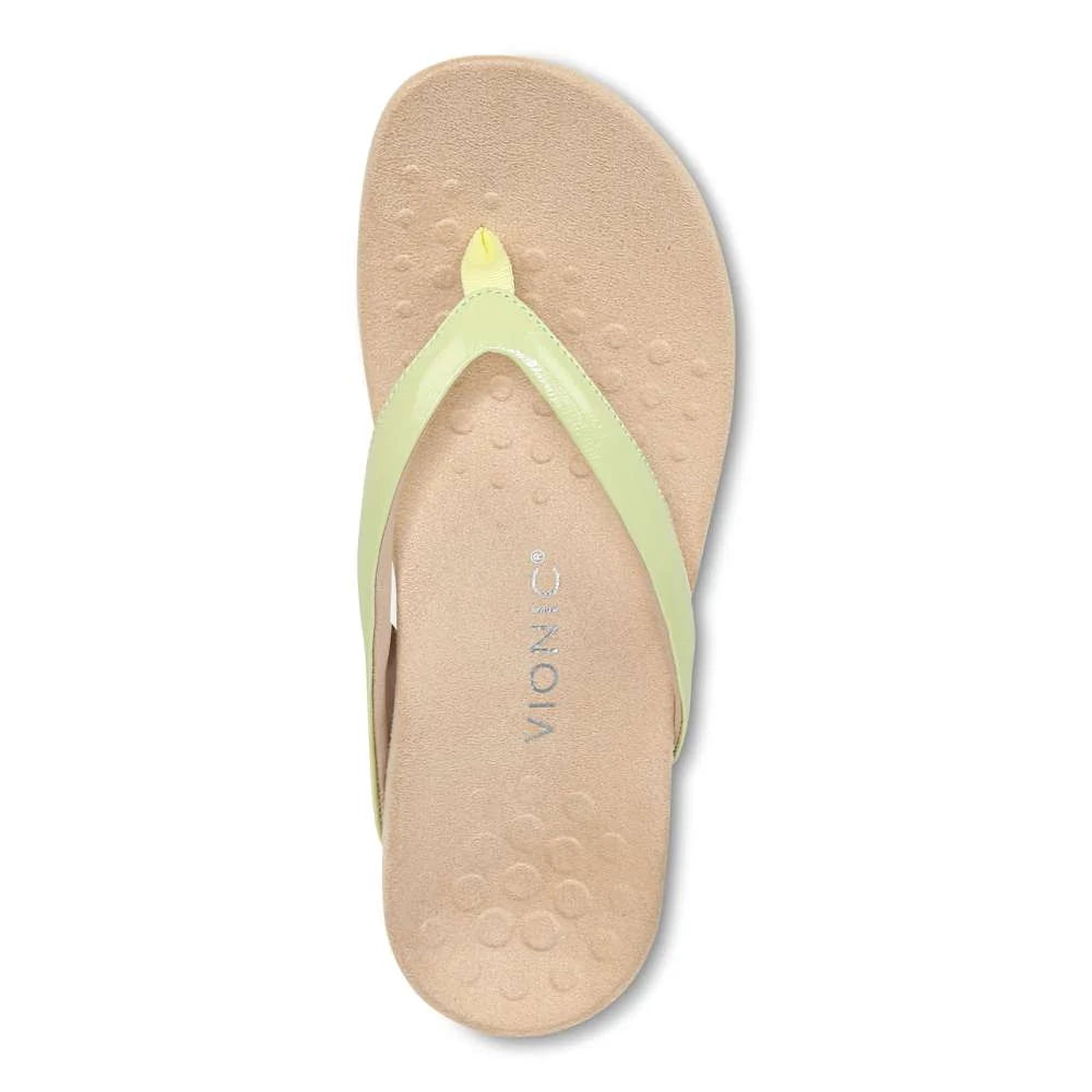 Vionic Dillon Toe Post Sandal - Pale Lime
