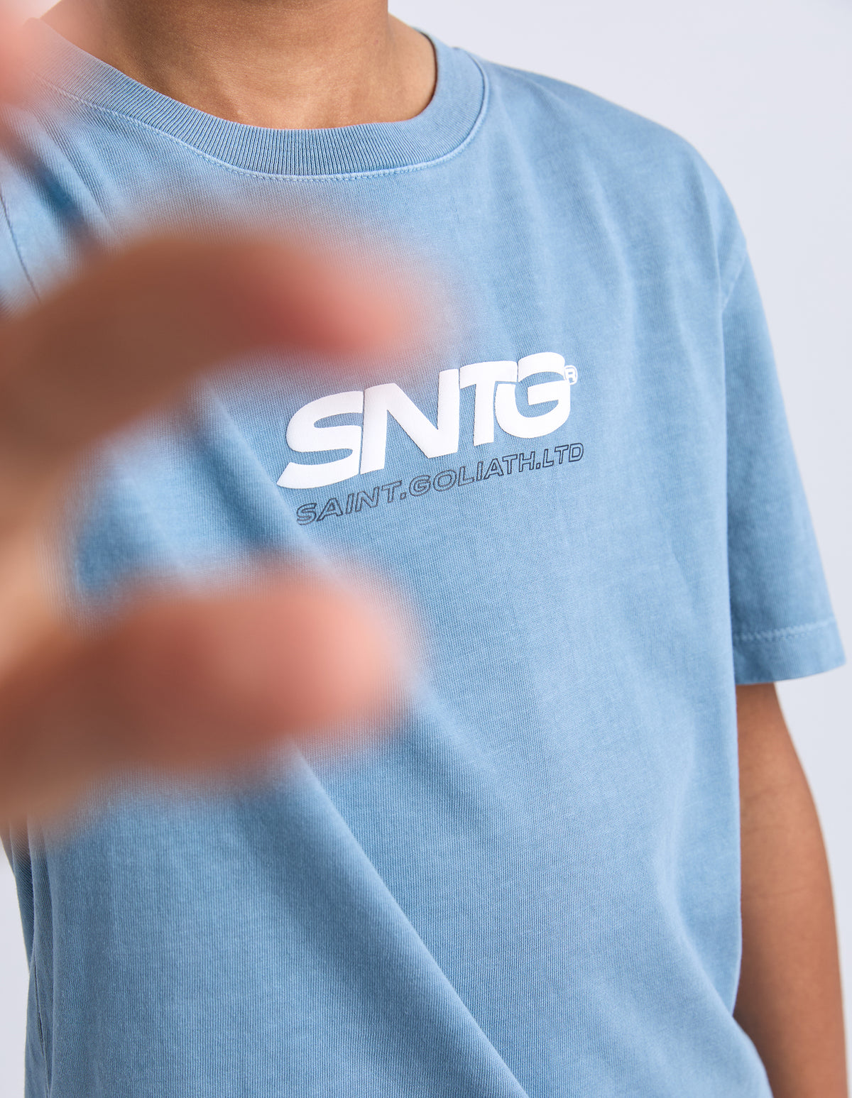 St Goliath Boys Challenger Tee - Mid Blue
