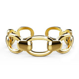 Bullion Gold Adjustable Imperial Chain Link Ring in Gold Layered
