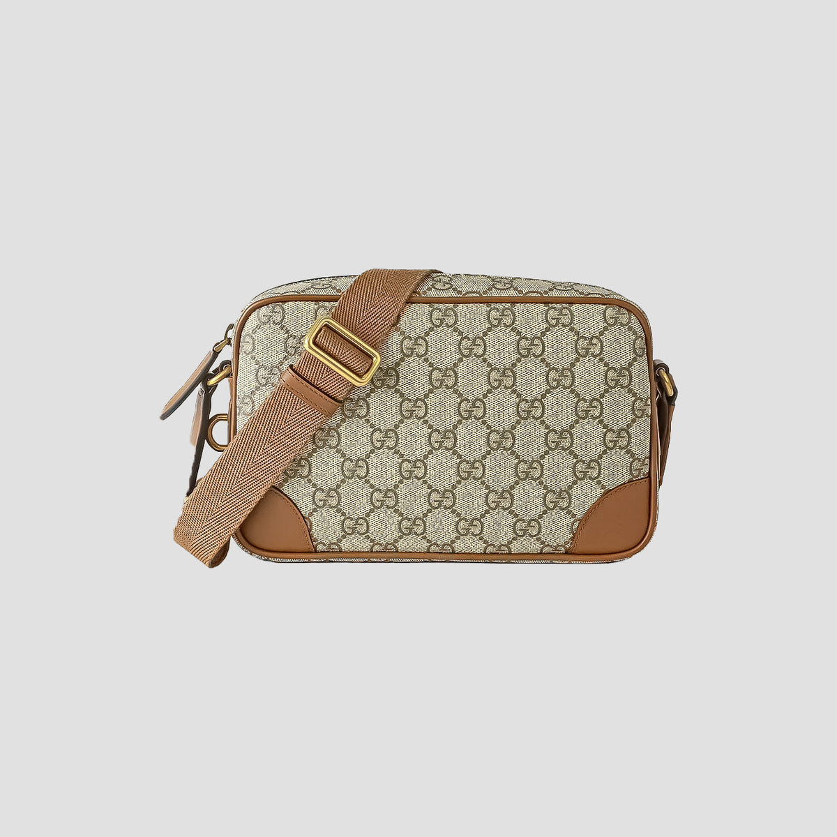 Gucci GG Monogram Crossbody Camera Bag - Brown