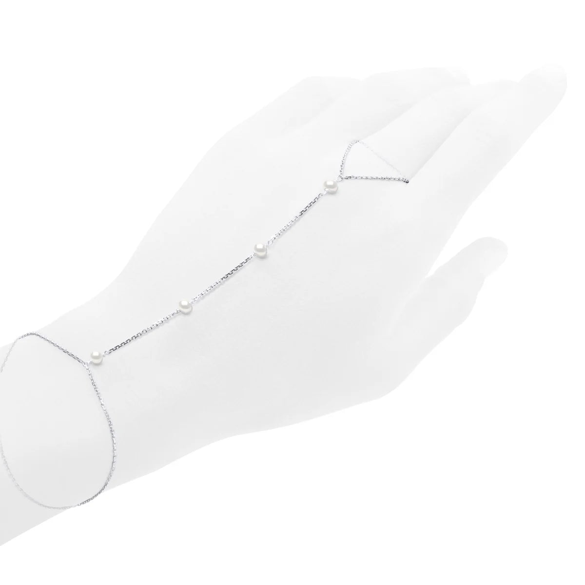 Bracelet 4 Pearl Freshwater Pearl White