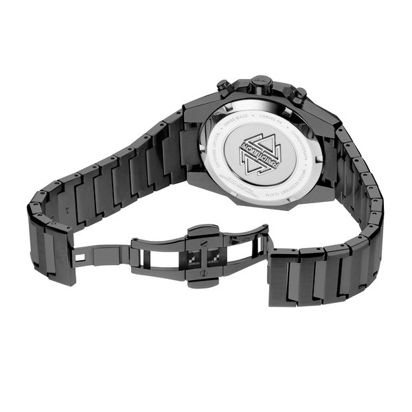 Christophe Duchamp Raidillon Chrono - Black Dial & 316L Stainless Steel Strap