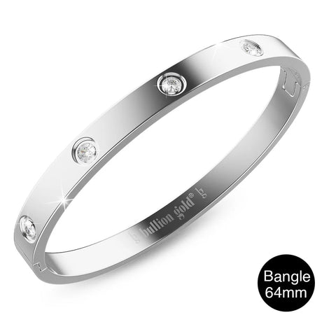 Boxed Cecelia 3 Pc Tri-Tone Bangle Set