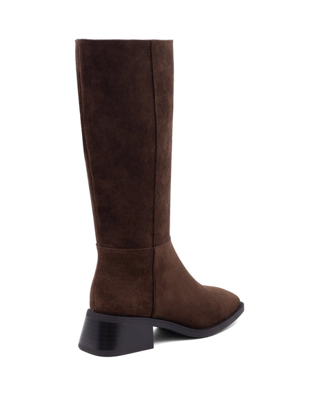 Therapy Dena Chocolate Faux Suede