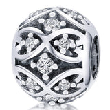 Solid 925 Sterling Silver Infinity CZ Charm