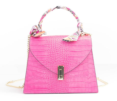 Bosccolo Handbag - Pink Croco