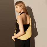 Croissant Chic Shoulder Bag - Yellow