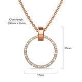 Boxed Orbit Earrings, Bracelet & Necklace Set with SWAROVSKI® Crystal in Rose Gold