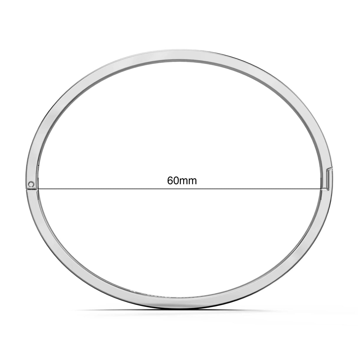 Bullion Gold Carmello Stainless Steel Bangle in White Gold