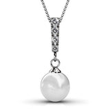 Krystal Couture Lustrous Pendant Necklace Embellished with Swarovski Crystals