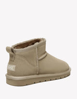 Julia Cow Suede Boots in Light Brown