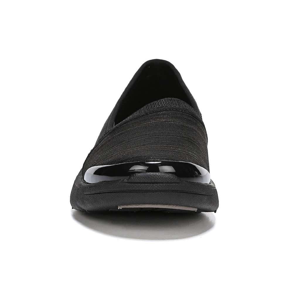 Bzees Lollipop Slip-On Casual Sneaker - Black Shimmer