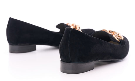 Bosccolo Womens Moccasin - Black Suede