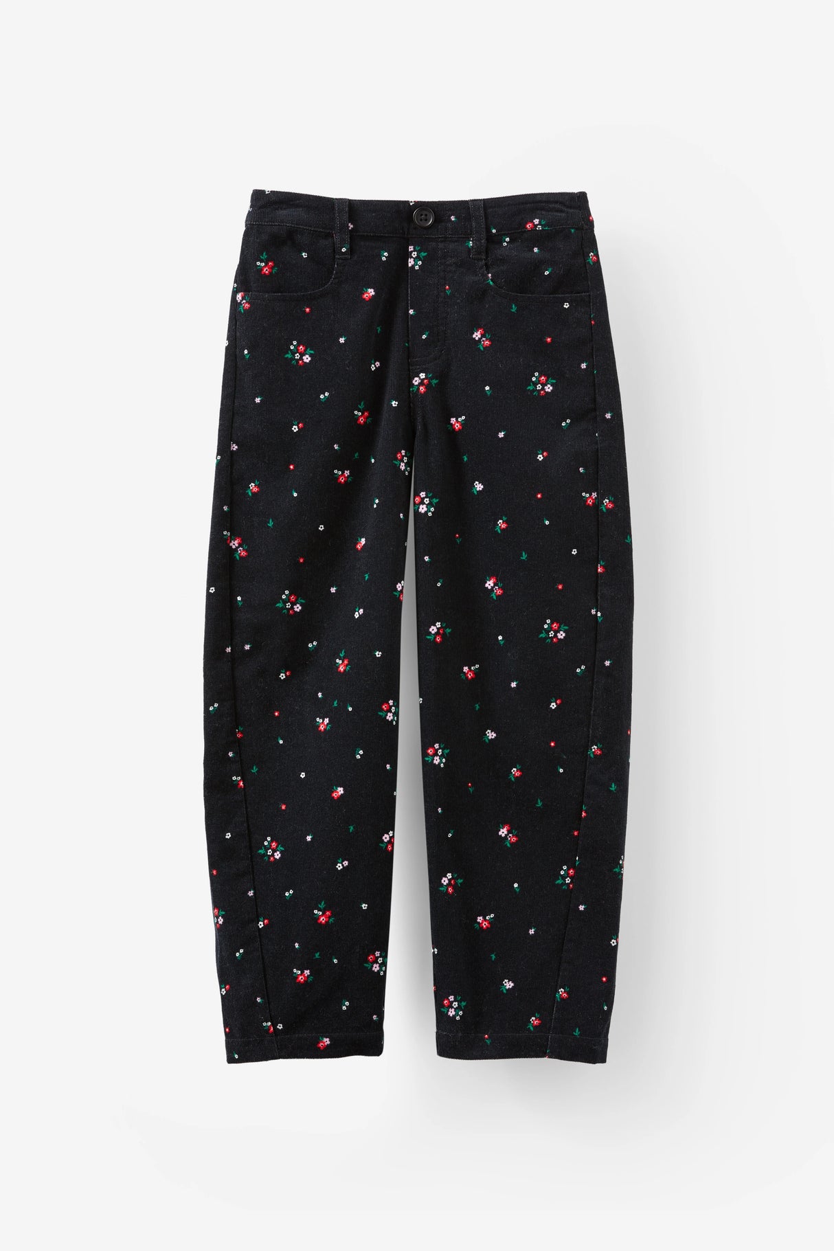 Cotton On Kids Girls Charlie Barrel Leg Pant - Black Floral