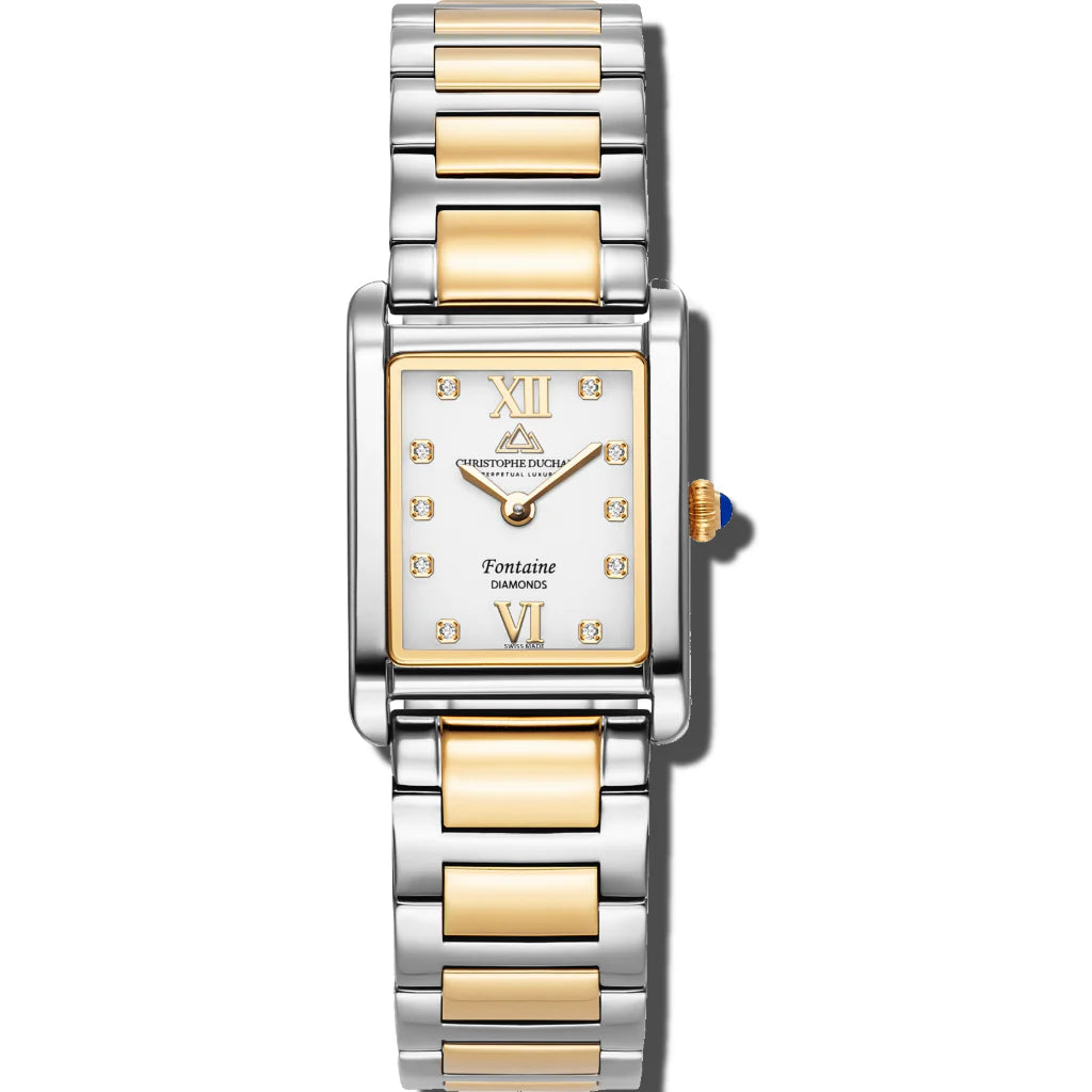 Christophe Duchamp Fontaine - White Dial & 316L Stainless Steel Strap