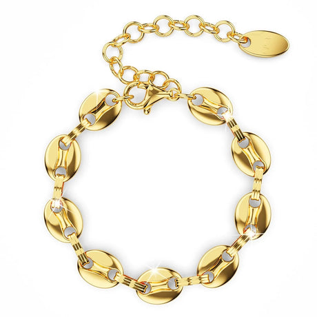 Boxed Interlock Anchor Necklace and Bracelet Set
