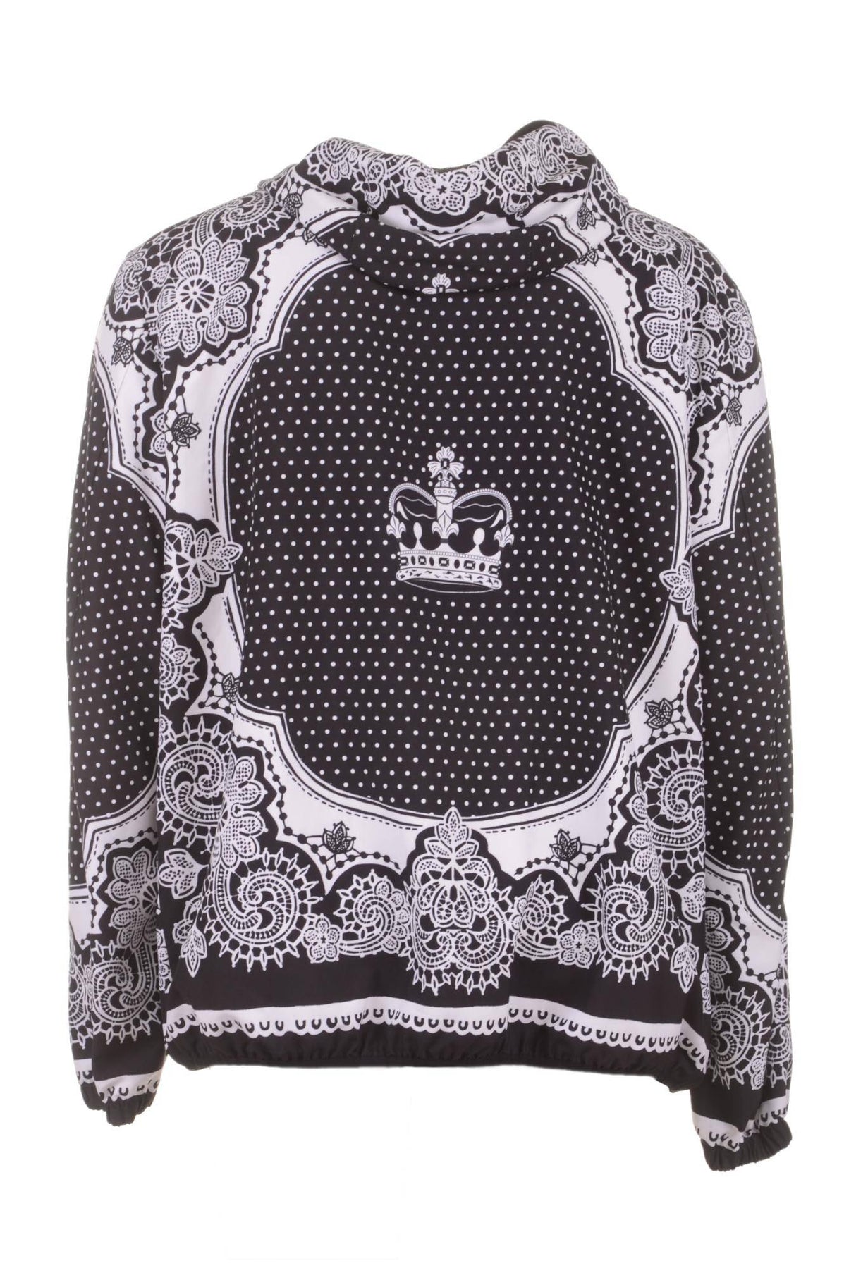 Dolce & Gabbana Men Hooded Printed Zipped Jacket