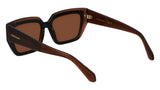 Salvatore Ferragamo SF2002S Womens Sunglasses - Transparent Brown/Brown