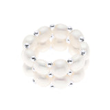 Ring 2 Rows - Natural White - Longueur 18 cm