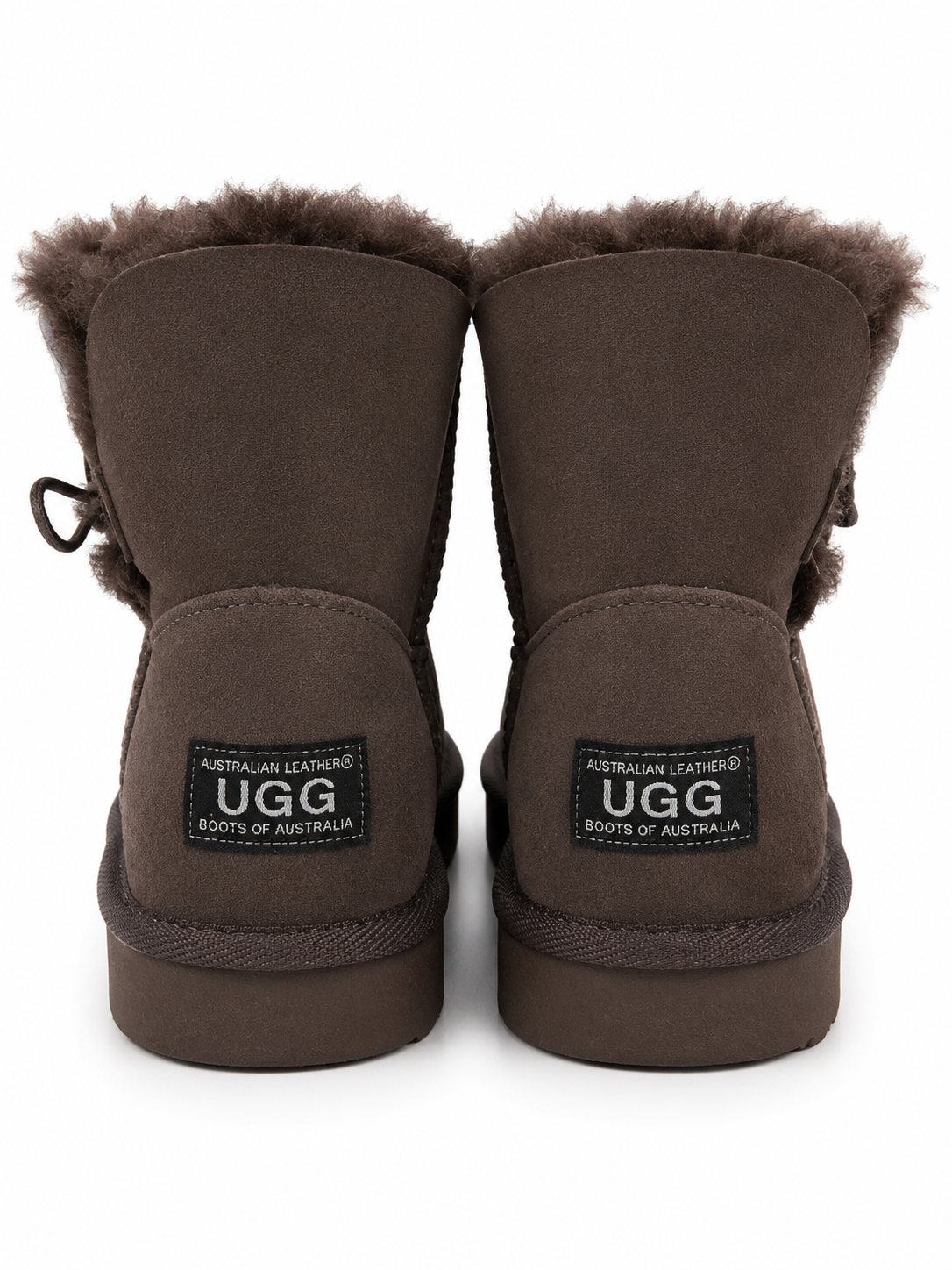 Australian Leather Ugg 1Button Sheepskin - Chocolate - AU13