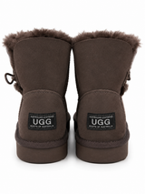 Australian Leather Ugg 1Button Sheepskin - Chocolate - AU13