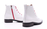 Bosccolo Womens Ankle Boots - White