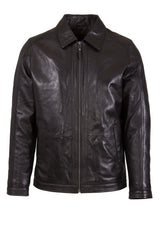 Mens Leather Jacket in Black