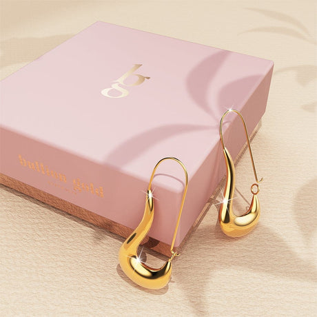 Bullion Gold Dakota Chunky Gold Hoop Earrings