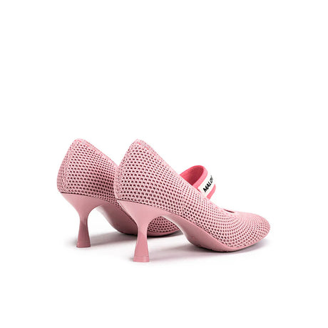 Fishnet Mary Jane Pumps - Pink